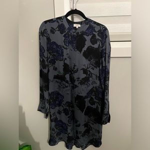 Aritzia Silk Floral Print Dress